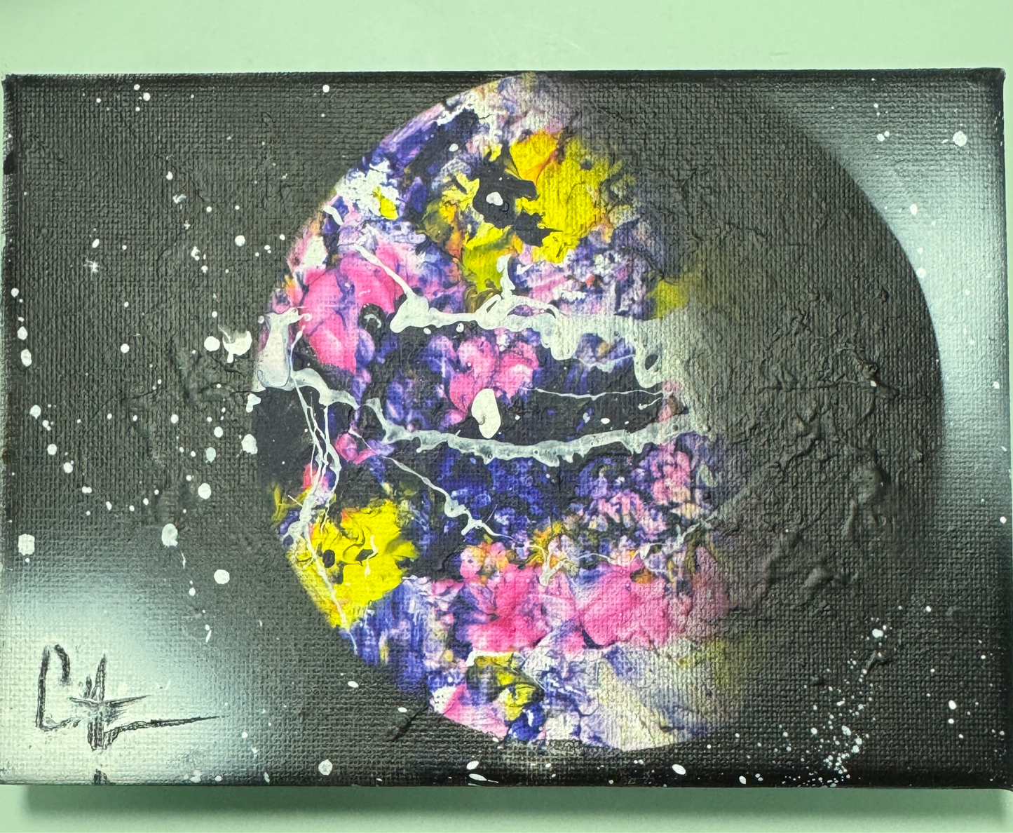 “Celestial Reflections: Dual Moon Art Set”
