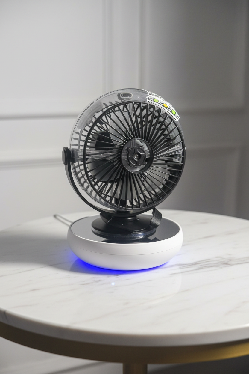 ARCTIC-CHARGE CROWN PORTABLE FAN
The All-in-One Cooling Power System