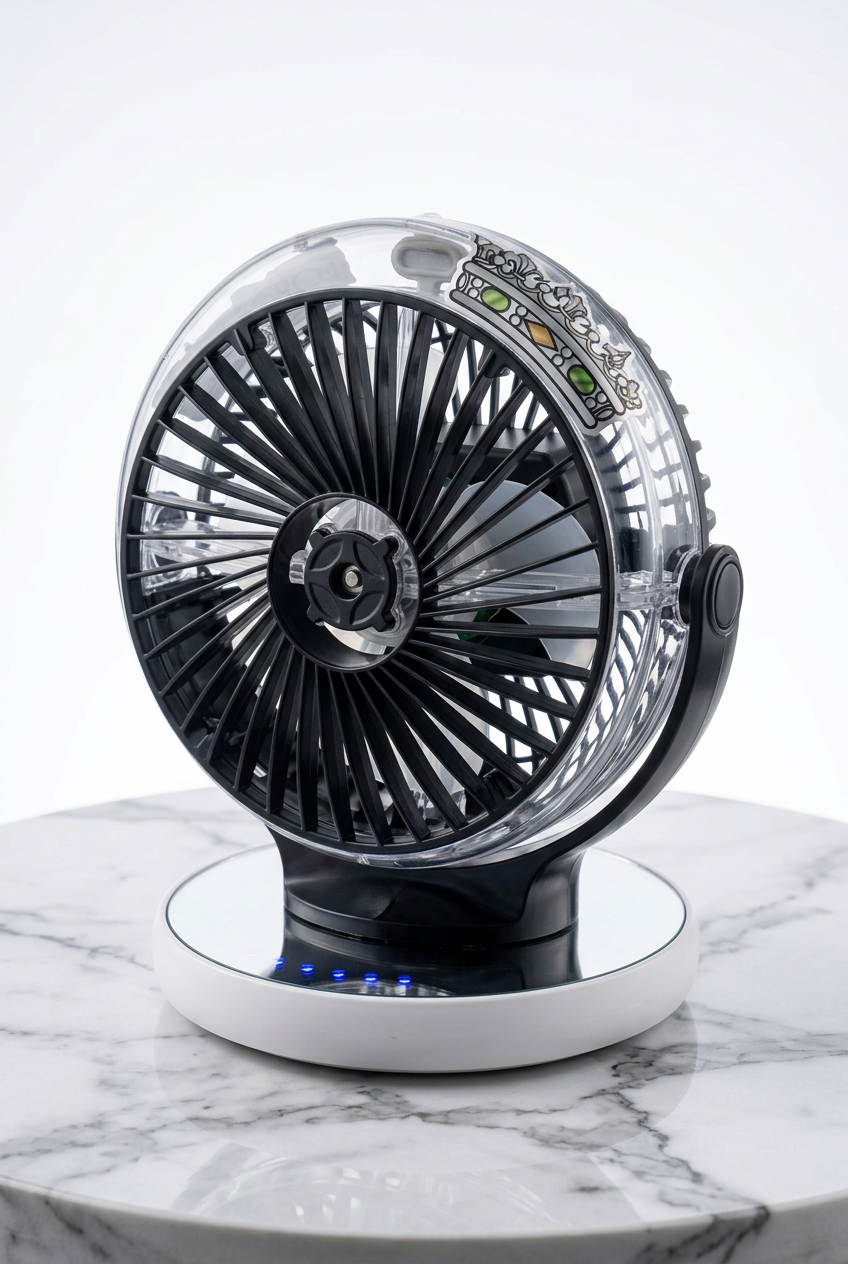ARCTIC-CHARGE CROWN PORTABLE FAN
The All-in-One Cooling Power System