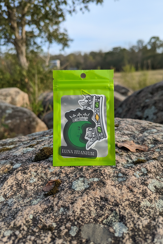 👑 Crown Emblem Green Sticker — 1st Edition | Limited Collectible